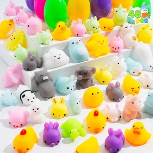 JOYIN 48 pezzi di uova plastica di Pasqua preriempite con giocattoli morbidi d - Foto 1 di 8
