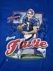 Vintage Buffalo Bills Doug Flutie Pro Player T-Shirt Gr. M blau NFL #7 USA - Bild 1 von 5