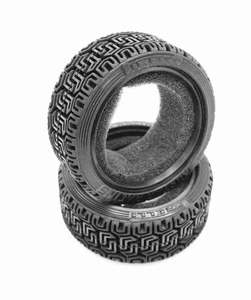 RC CAR 1/10 RALLY P-BLOCK REIFEN 26mm (2ST.) WEICH MIT EINLAGE F. TAMIYA # 20299 - Bild 1 von 2