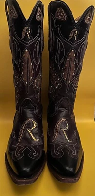 WASHINGTON REDSKINS COMMANDERS Redskinettes Custom Made Bodacious Boots  SizeW10 - Image 1 of 4