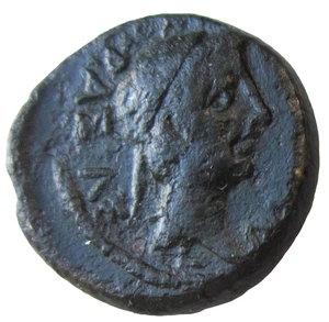 REY DE TRACIA, AE 18. RHOEMETALKES I, CIRCA 11 A.C.-12 AD. REVERSO AGOSTO. - Imagen 1 de 3