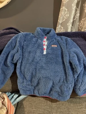 Suéter Chaqueta Vineyard Vines Polar Pullover Niñas Talla XL 16 Broches a Presión Foto 1 de 4