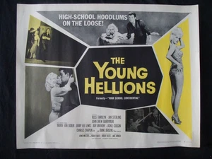 Póster de la película Young Hellions 1/2 hoja MAMIE VAN DOREN Hell School confidencial - Imagen 1 de 20