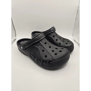 Crocs 10126 Unisex Baya Zueco Cómodo Impermeable Zapatos Talla Para Hombres EE. UU. 7 Negro - Imagen 1 de 7