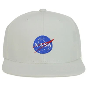 Youth Kid Size Small NASA Insignia Patch Flat Bill Baseball Cap - FREE SHIPPING - Picture 1 of 21