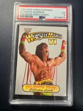 1993 WWF Wrestlemania Ultimate Warrior Coliseum Video Cards PSA 5