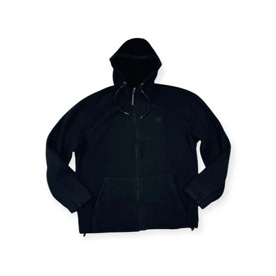 New Balance Women's Fleece Hooded Jacket - Black, Size M - Image 1 of 4