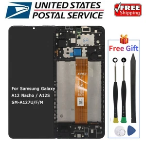 For Samsung A12 Nacho A12S SM-A127 6.5" LCD Display Touch Screen Digitizer Frame - Picture 1 of 7