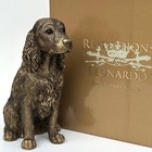 Spaniel Dog Figurine Ornament Leonardo Reflections Bronze Decor Gift Boxed