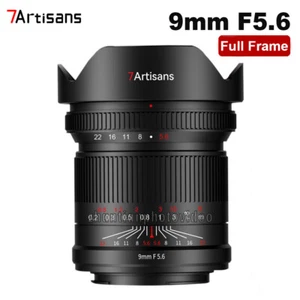 7artisans 9mm F5.6 Full Frame MF Lens For Sony E Canon RF Nikon Z Leica L mount - Picture 1 of 8
