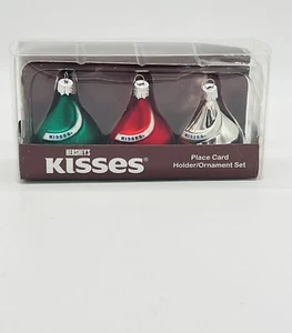 Kurt Adler Hershey Besos Adornos de Navidad o Portatarjetas de Lugar Juego de 3 - Imagen 1 de 3