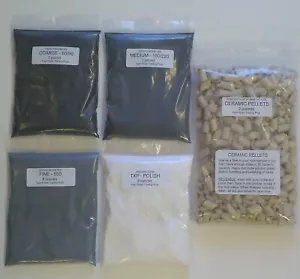 Rock Tumbling Grit, gemischte Keramikpellets, Anleitung für 15 Pfund Becher - Bild 1 von 8