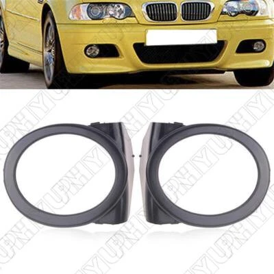 2x Cubiertas antiniebla parachoques delantero 51112695255 51112695256 para BMW M3 E46 2000-2006 Foto 1 de 4