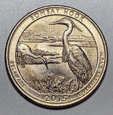 2015-D Doubled Die Reverse Bombay Hook Washington Quarter - Image 1 of 4