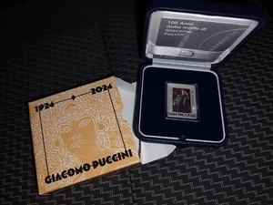 Moneta 5 Euro 100º Anniversario della morte di Giacomo Puccini - Foto 1 di 1