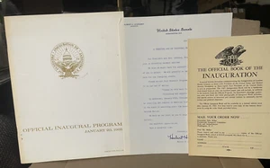 Lyndon Johnson invito cerimonia inaugurazione presidenziale 1965 programma memo + - Foto 1 di 14
