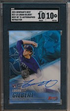 2021 Bowmna's Best '21 Autograph Refractor Logan Gilbert Auto RC SGC 10