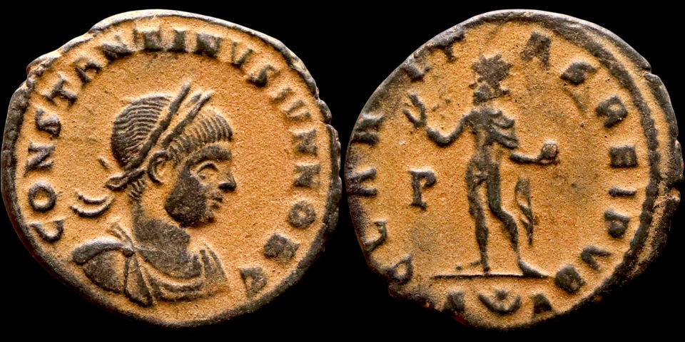 Constantine II. Ancient Roman Imperial Coin. 317-340 AD. Æ 19 mm. 2,60 gr. #1157 - Image 1 of 1