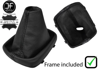 ЧЕРНЫЙ СТЕЖОК КОЖИ РУЧНОЙ ПЕРЕКЛЮЧЕНИЯ ЗАГРУЗКИ + ПЛАСТИКОВАЯ РАМКА ДЛЯ AUDI Q3 2011-2018 - Изображение 1 из 2