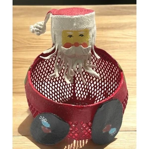 Weihnachtsmann Weihnachtskorb Tischplatte Weihnachtsdeko Strumpf Alternative - Bild 1 von 10