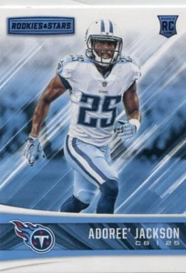 2017 ROOKIES & STARS PURPLE PARALLELS RC ADOREE JACKSON TENNESSEE TITANS ROOKIE - Picture 1 of 2