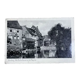 Postkarte AK Nürnberg Alte Fischerhäuschen an der Pegnitz Foto Gl. 1938 - Bild 1 von 2