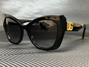DOLCE & GABBANA DG4405F 501 8G Black Butterfly 53 mm Women's Sunglasses