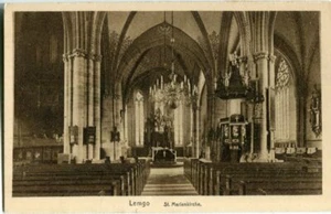 AK LEMGO /LIPPE St. Marienkirche, Inneres 10/20er - Picture 1 of 1