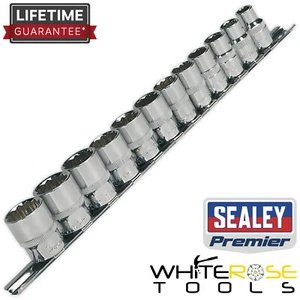 Sealey Socket Set 12pc 3/8"Sq Drive 12pt WallDrive® Metric Premier - Picture 1 of 1
