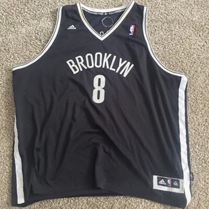 SELTEN Brooklyn Nets Deron Williams #8 AUTHENTISCH Adidas genähtes Trikot HERREN 5XL+2 - Bild 1 von 2