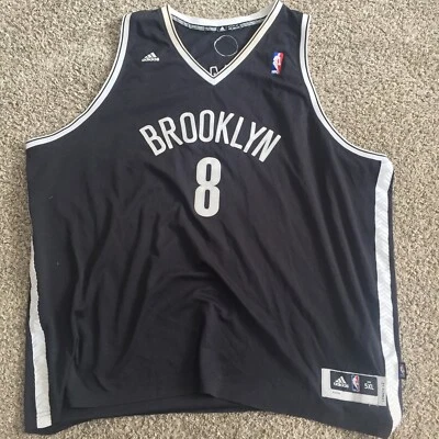 RARE Brooklyn Nets Deron Williams #8 AUTHENTIC Adidas Sewn Jersey MEN 5XL+2 - Image 1 of 2