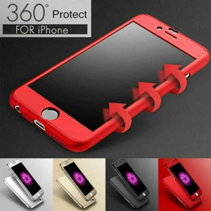 For Apple iPhone 11 Pro Max XS Max XR 7 8 6s Plus 360 Case Cover Full Body Hard - Picture 1 of 32