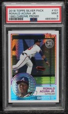 2018 Topps Silver Pack 1983 Design Chrome Ronald Acuna Jr PSA 9 MINT Rookie RC