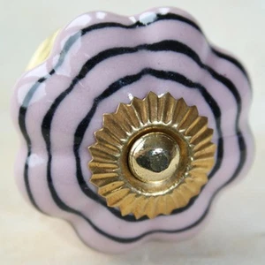 Pomo para muebles Cerámica Tirador para muebles Pomos para muebles Botón Pomos para muebles Porcelana Morado 91  - Imagen 1 de 3