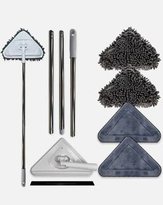 Wall mop, Long Handle, 3 in 1 Duster for Walls, Baseboards, Ceilings, Fans - Picture 1 of 3