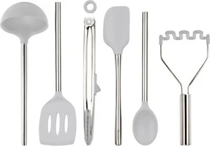 Silicone Utensil Set of 6 for Meal Prep, Cooking, Baking, and More - Oyst - Picture 1 of 4