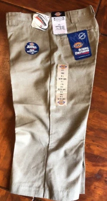DICKIES ROPA ESCOLAR NIÑA TALLA 10.5 CAPRI RECORTADO UNIFORME PANTALONES CAQUI NUEVO Foto 1 de 4