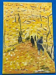 CLAUDE MONET drawing and painting on old paper signed stamped vintage - Picture 1 of 2