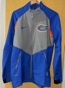 Neu mit Etikett Nike Elite UF University of FLORIDA Dri-Fit Herrenjacke mit durchgehendem Reißverschluss Small blau - Bild 1 von 9