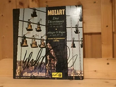 Signed by ELIAHU INBAL Mozart 3 Divertimenti CONCERT HALL STEREO LP NM Signiert - Bild 1 von 3