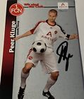1. FC Nürnberg FCN Karta z autografem Peer Kluge Ręcznie podpisana