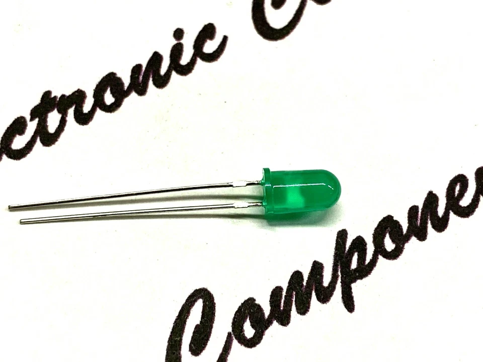 50 un. - Luz diodo HP HLMP-3507 LED VERDE DIFUSO T-1 3/4 T/H 5mm Foto 1 de 3