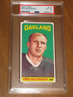 1965 Topps #133 Fred Biletnikoff - Oakland Raiders rookie card HOF PSA 4