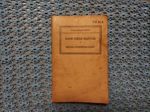 WW2 Manual - Signal Communication (1939) - Picture 1 of 12
