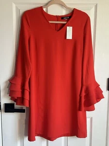 Sugar Lips Kleid Rot Gr. S Mini Valentinstag Freizeit Büro Boho Dress Neu - Bild 1 von 7