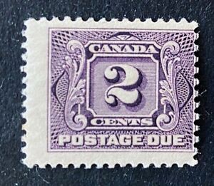 Canadian Stamp, Scott J2 2c 1906 "Postage Due" VG/F M/LH. First Postage Due