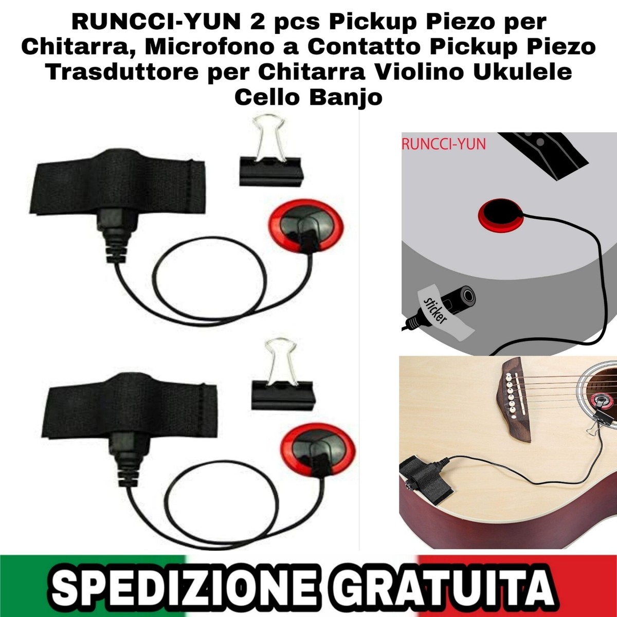 Pickup Piezoelettrici 2025 I Migliori - Test E Vincitori