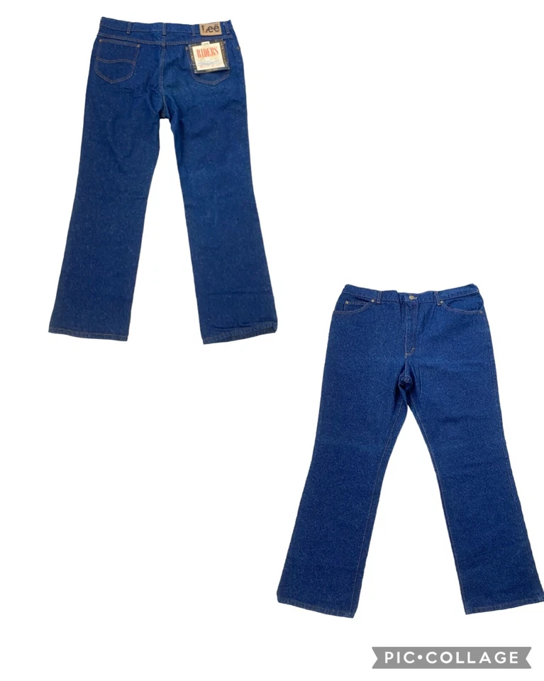 NUEVO CON ETIQUETAS De Colección LEE Riders Bota de Ajuste Regular Jean Denim Años 80 Unión EE. UU. 42x32-aproximadamente 41 Foto 1 de 4