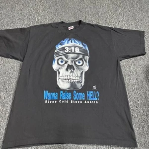 Vtg 1998 Stone Cold Steve Austin WWF Wrestling Tshirt Xl Wanna Raise Some Hell - Picture 1 of 7
