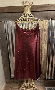 NWT Anthropologie By Together Size Large Sequin Mini Slip Dress Formal Party - Picture 1 of 16